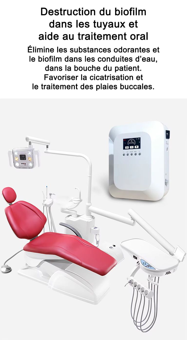 Chez le dentiste Générateur d'eau ozonée 0.5 à 3.5mg/L (PPM) - France UV-C